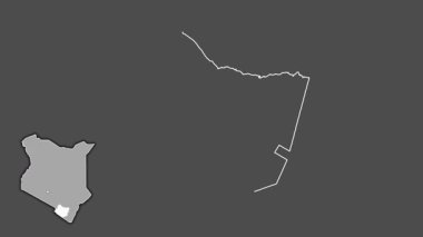 Taita Taveta, Kenya, soyutlanmış ve dışlanmış. Gri Tonlama