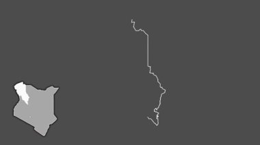 Turkana, Kenya, çıkarıldı ve izole edildi. Gri Tonlama