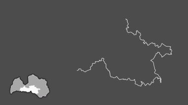 Zemgale, Letonya, soyutlanmış ve dışlanmış. Gri Tonlama