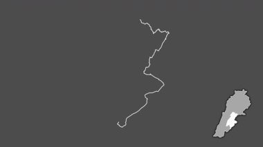 Bekaa, Lübnan, soyutlanmış ve dışlanmış. Gri Tonlama