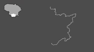 Alytaus, Litvanya, dışlanmış ve izole edilmiş. Gri Tonlama