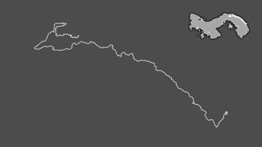 Kuna Yala, Panama, dışlanmış ve izole edilmiş. Gri Tonlama