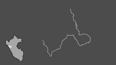 La Libertad, Peru, boşaltılmış ve izole edilmiş. Gri Tonlama