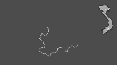 Long Nai, Vietnam, dışlanmış ve izole edilmiş. Gri Tonlama