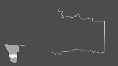 Hardap, Namibya, soyutlanmış ve soyutlanmış. Gri Tonlama