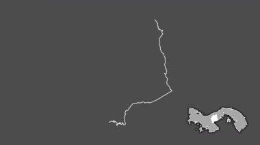 Cocle, Panama, dışlanmış ve izole edilmiş. Gri Tonlama