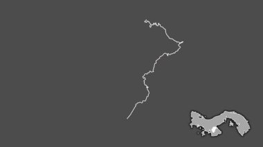 Herrera, Panama, dışlanmış ve izole edilmiş. Gri Tonlama