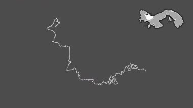 Ngobe Bugle, Panama, soyutlanmış ve soyutlanmış. Gri Tonlama
