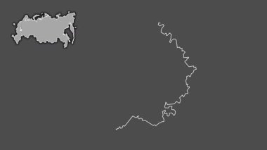 Ryazan, Rusya, dışlanmış ve izole edilmiş. Gri Tonlama