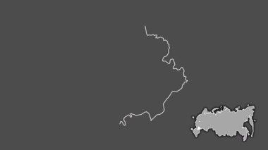 Volgograd, Rusya, boşaltılmış ve izole edilmiş. Gri Tonlama