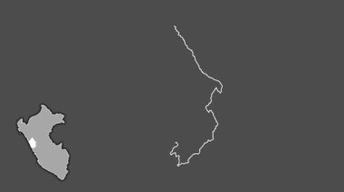 Nakit, Peru, çıkarılmış ve izole edilmiş. Gri Tonlama