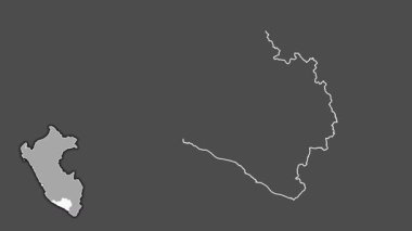 Arequipa, Peru, çıkarıldı ve izole edildi. Gri Tonlama