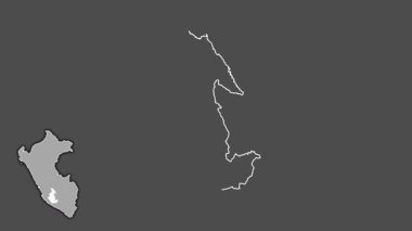 Ayacucho, Peru, soyutlanmış ve soyutlanmış. Gri Tonlama