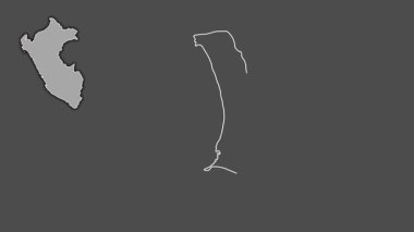 Callao, Peru, dışlanmış ve izole edilmiş. Gri Tonlama