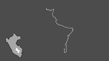 Cusco, Peru, dışlanmış ve izole edilmiş. Gri Tonlama