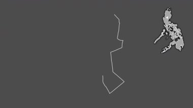 Nueva Vizcaya, Filipinler, çıkarıldı ve izole edildi. Gri Tonlama