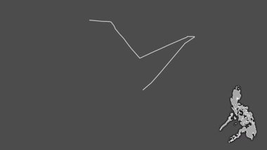 Quirino, Filipinler, boşaltılmış ve izole edilmiş. Gri Tonlama