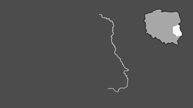 Lublin, Polonya, dışlanmış ve izole edilmiş. Gri Tonlama