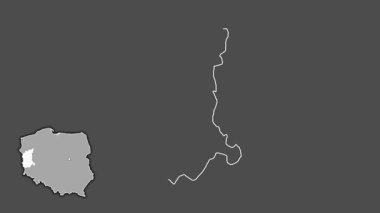 Lubusz, Polonya, boşaltılmış ve izole edilmiş. Gri Tonlama