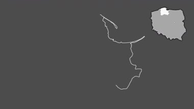 Pomeranian, Polonya, dışlanmış ve izole edilmiş. Gri Tonlama