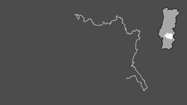 Evora, Portekiz, dışlanmış ve izole edilmiş. Gri Tonlama