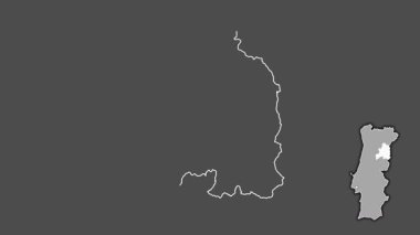 Guarda, Portekiz, dışlanmış ve izole edilmiş. Gri Tonlama