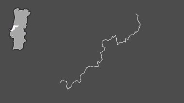 Leiria, Portekiz, dışlanmış ve izole edilmiş. Gri Tonlama