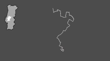 Santarem, Portekiz, dışlanmış ve izole edilmiş. Gri Tonlama