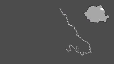 Iasi, Romanya, dışlanmış ve izole edilmiş. Gri Tonlama