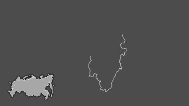 Belgorod, Rusya, dışlanmış ve izole edilmiş. Gri Tonlama