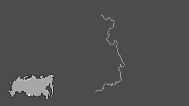 Gorno-Altay, Rusya, dışlanmış ve izole edilmiş. Gri Tonlama