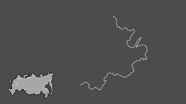 Ivanovo, Rusya, dışlanmış ve izole edilmiş. Gri Tonlama