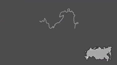 Kalmyk, Rusya, dışlanmış ve izole edilmiş. Gri Tonlama