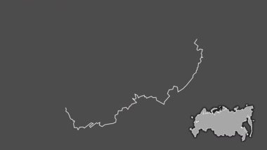 Kaluga, Rusya, dışlanmış ve izole edilmiş. Gri Tonlama