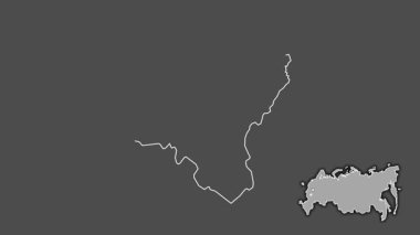 Lipetsk, Rusya, boşaltılmış ve izole edilmiş. Gri Tonlama