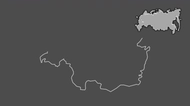 Mordovia, Rusya, dışlanmış ve izole edilmiş. Gri Tonlama