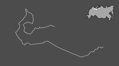 Nenets, Rusya, dışlanmış ve izole edilmiş. Gri Tonlama