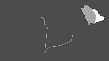 Ash-Sharqiyah, Suudi Arabistan, çıkarıldı ve izole edildi. Gri Tonlama