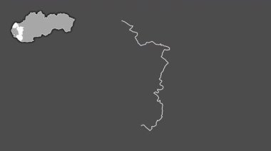 Trnavsky, Slovakya, dışlanmış ve izole edilmiş. Gri Tonlama