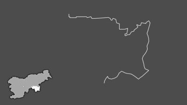 Spodnjeposavska, Slovenya, sürüldü ve izole edildi. Gri Tonlama