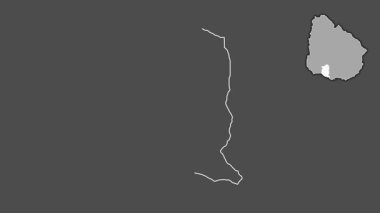 San Jose, Uruguay, dışlanmış ve izole edilmiş. Gri Tonlama