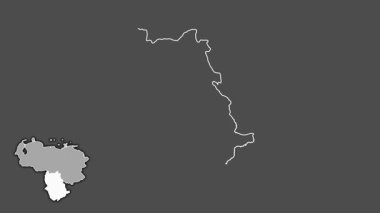 Amazonlar, Venezuela, dışlanmış ve izole edilmiş. Gri Tonlama