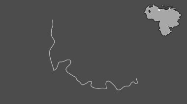 Carabobo, Venezuela, soyutlanmış ve soyutlanmış. Gri Tonlama