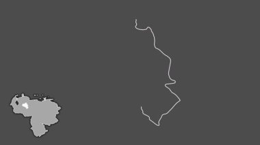 Portuguesa, Venezuela, soyutlanmış ve soyutlanmış. Gri Tonlama
