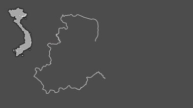 Hai Phong, Vietnam, dışlanmış ve izole edilmiş. Gri Tonlama