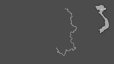 Ha Noi, Vietnam, soyutlanmış ve dışlanmış. Gri Tonlama