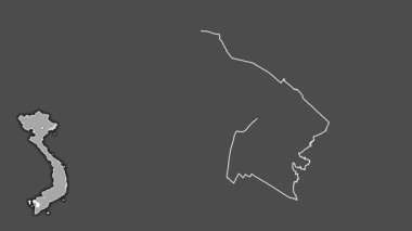 Kien Giang, Vietnam, dışlanmış ve izole edilmiş. Gri Tonlama