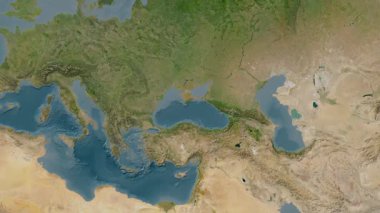 Karadeniz. Uydu haritası. Patterson Silindiri. Konum