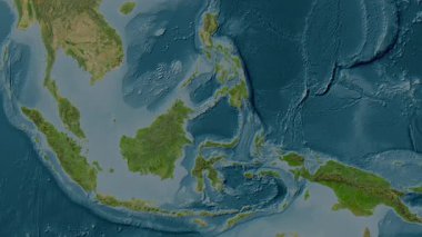 Ünlüler Denizi. Uydu haritası. Patterson Silindiri. Konum