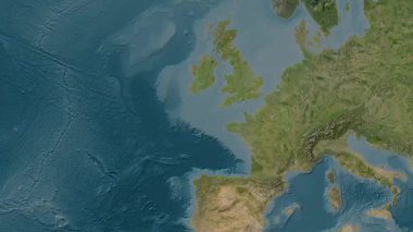 Kelt Denizi. Uydu haritası. Patterson Silindiri. Konum